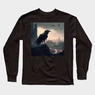 the crow Long Sleeve T-Shirt